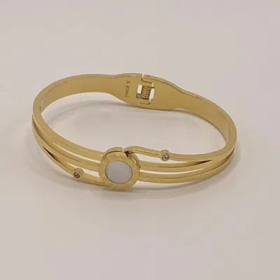 Braccialetti per gioielli OEM Bracciale con numeri romani Bracciale in acciaio inossidabile dorato